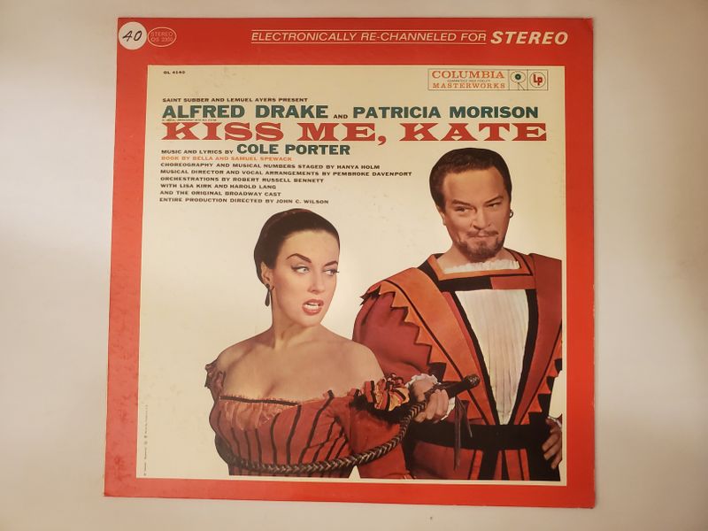 Alfred Drake and Patricia Morison Kiss Me, Kate vinyl record